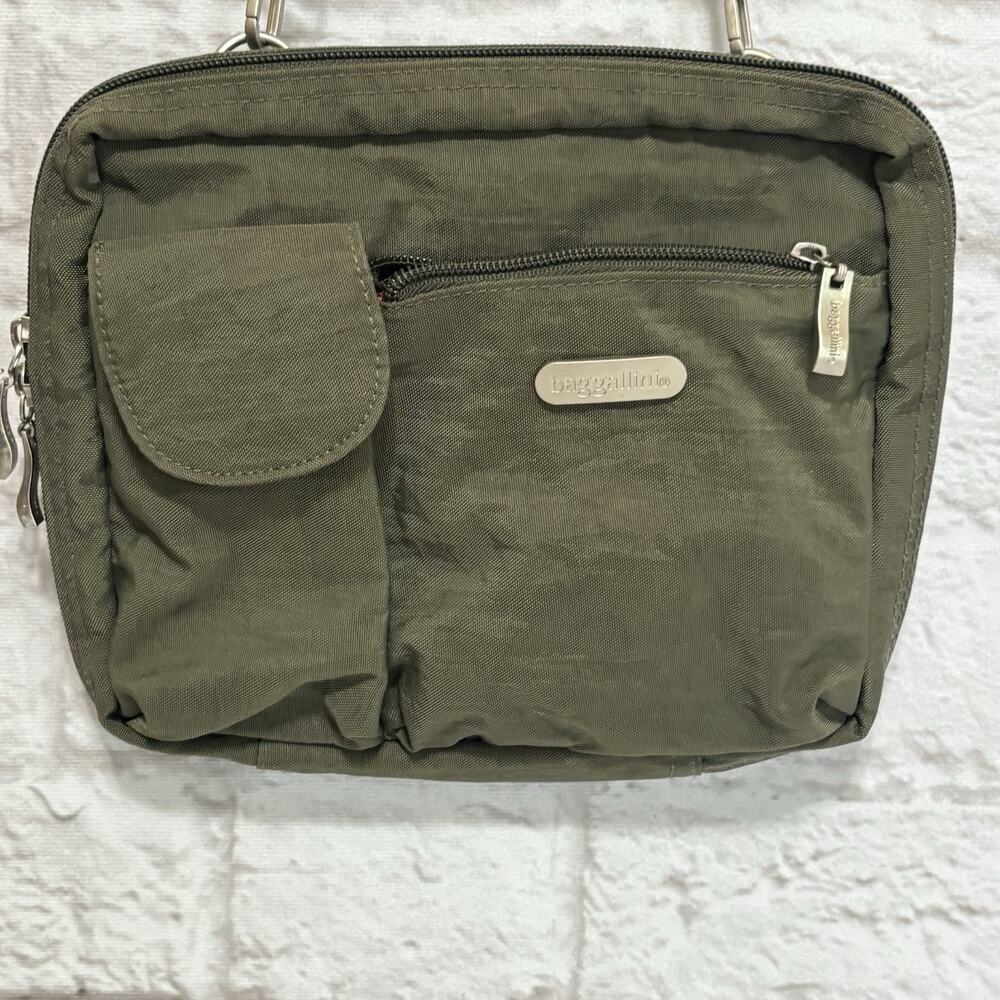 Baggallini Convertible Army Green Crossbody Fanny Pack Bag Purse